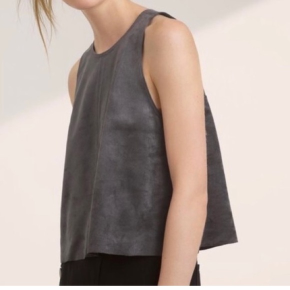 Aritzia Tops - Aritzia Wilfred Ultrasuede Octave Crop Size L